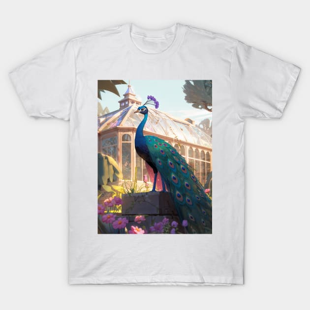 Rococo Peacock T-Shirt by berubettoart